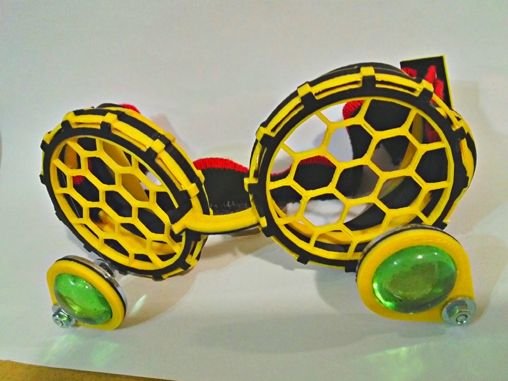Honeycomb lense for Steampunk Goggles
