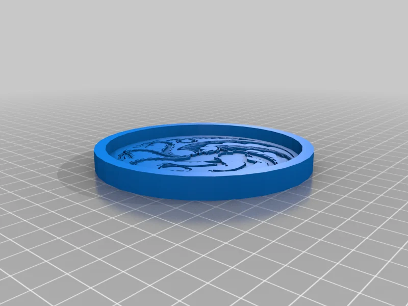 House Targaryen Round Coaster, Game of Thrones
