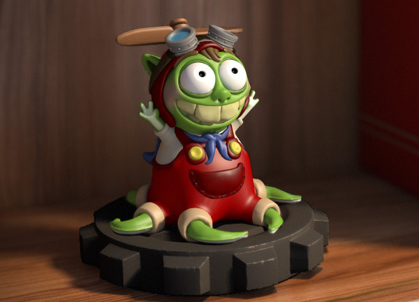 Pet monster Pipsquid - with moveable propeller!