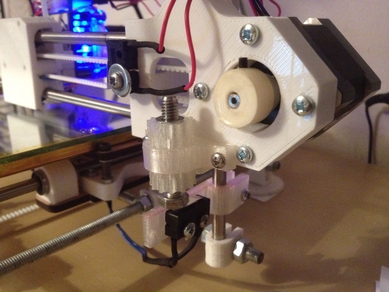 eMaker Huxley modified Z endstop