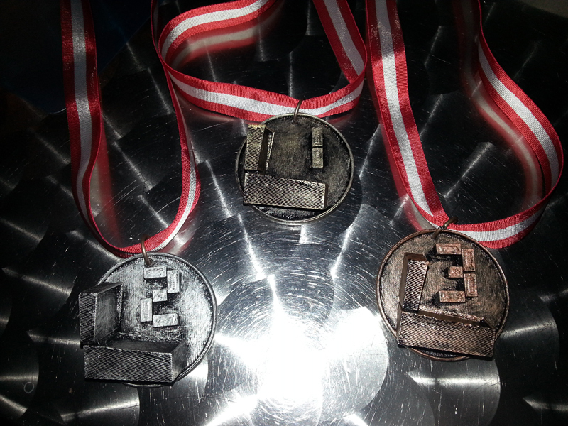 Pinball 3D prize medals