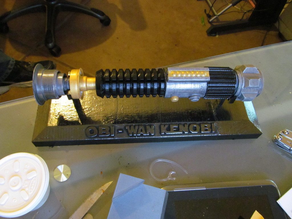 Obi-Wan Kenobi Lightsaber and Stand