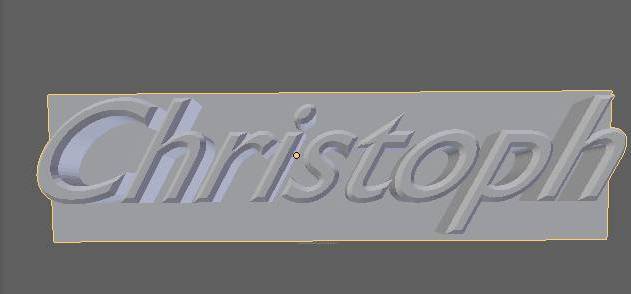 Christoph Namensschild