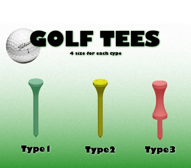 Golf Tees (3 types)