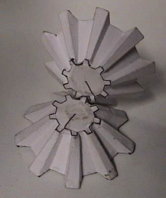 Paper printable bevel gears