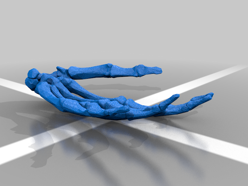 BodyParts3D Hand Skeleton Left Hand