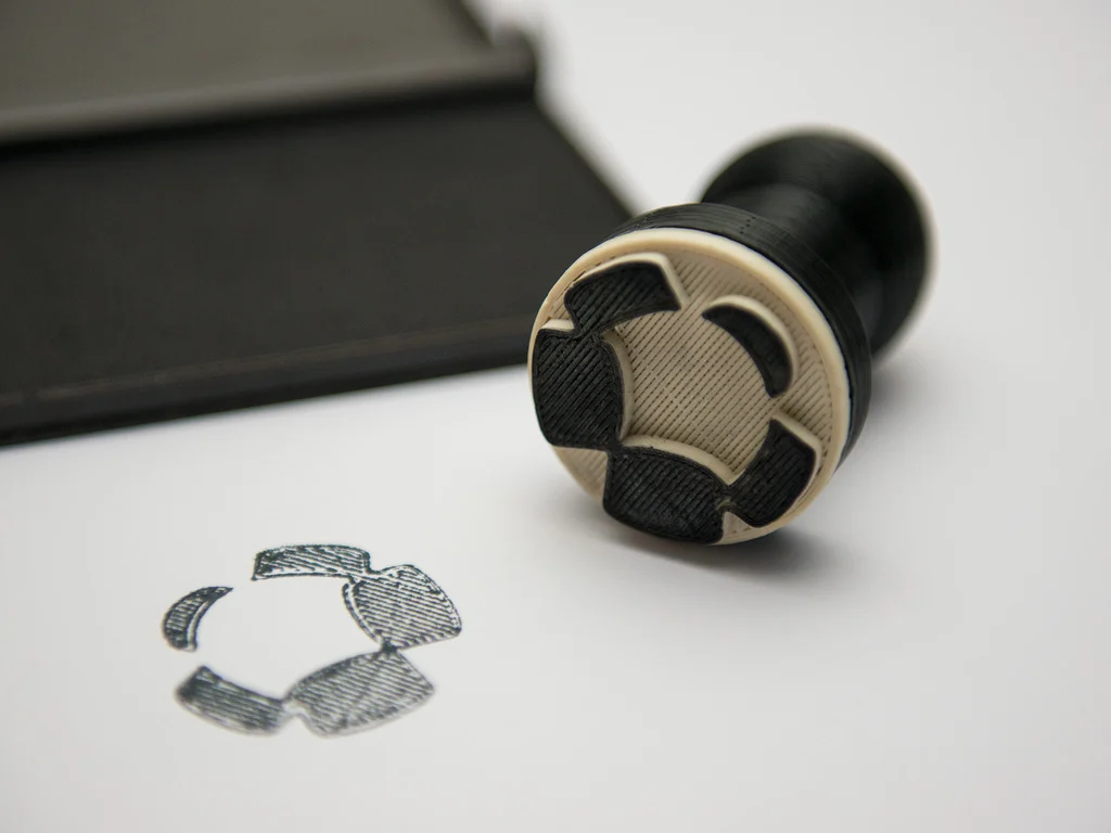 Printable stamp for hackerspace Labitat