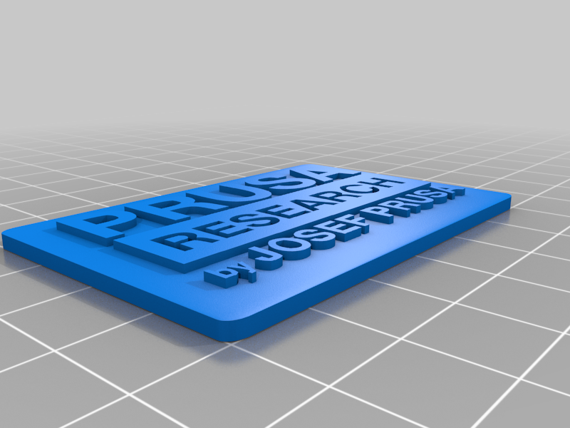 Prusa Research logo on platform (For color change)