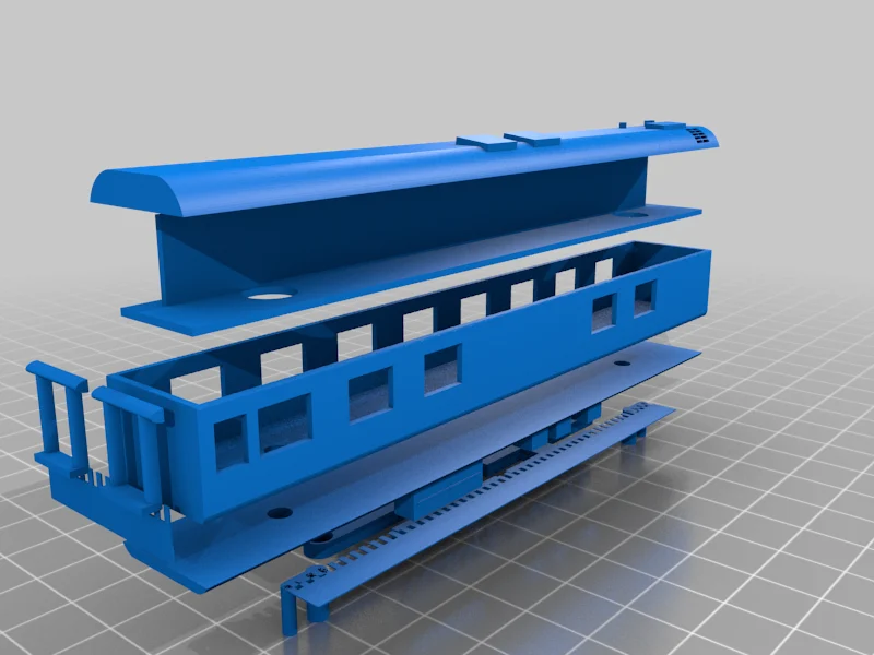 N scale South African Blue Train Club Car