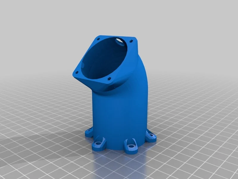 40mm Fan cooled DiamondAge hot end to rostock effector adaptor.