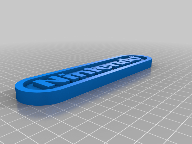Nintendo logo high poly.