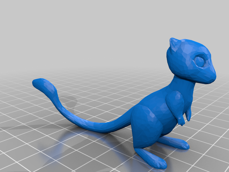 Standing Mew-Pokemon