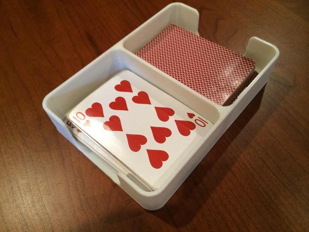Playing Card Draw/Discard holding tray