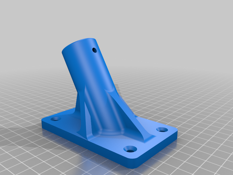 Flag stick wall mount