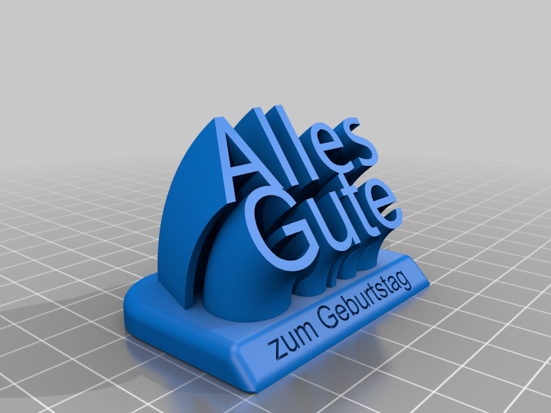 Alles gute zum geburtstag schriftzug