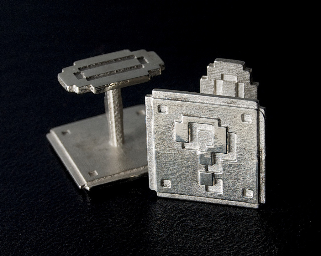Question block cufflinks