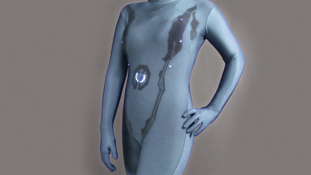 Cortana Costume with Animating LEDs