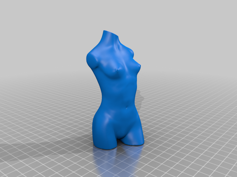 Nude Female Torso for vase mode