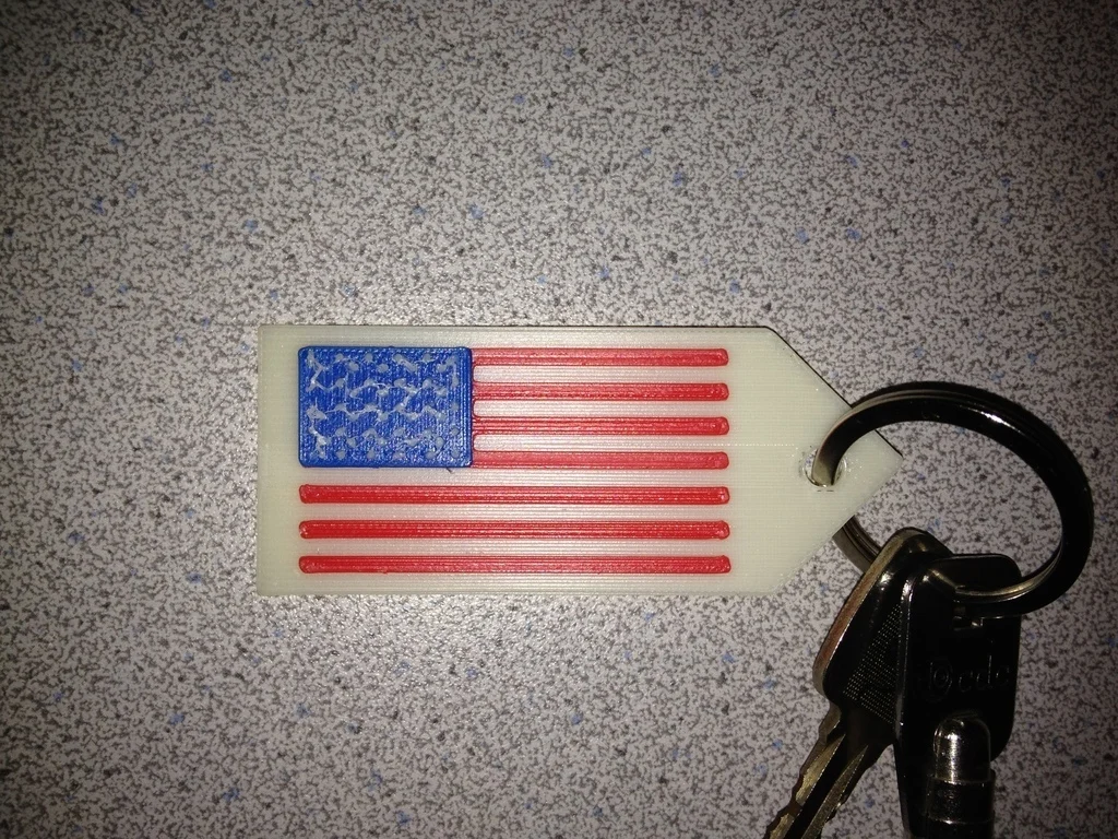 Stars And Stripes Keychain