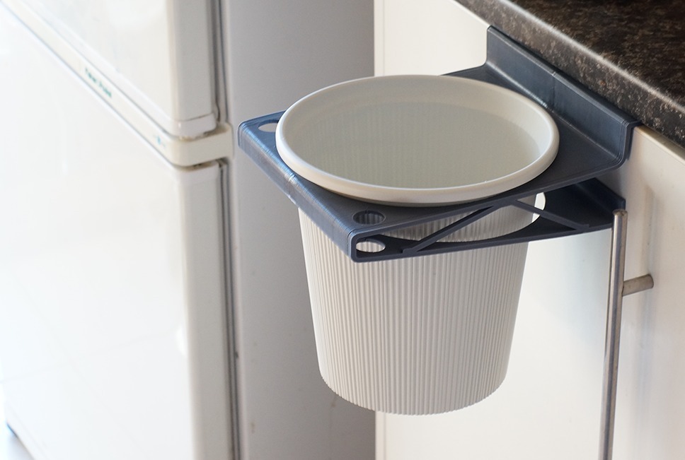 Waste Bin Holder for Kitchen Door