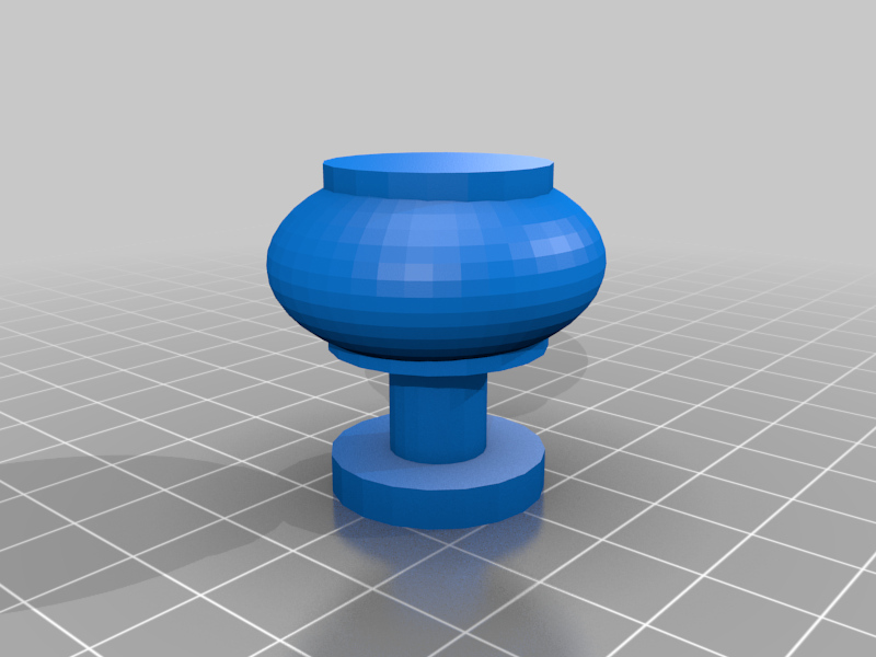 Kitchen Drawer Knob - Slightly Flattened