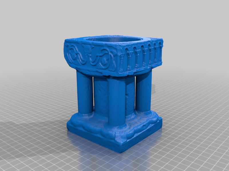 Baptismal font planter