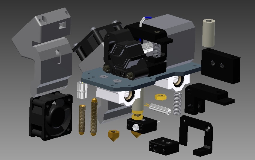 PiBot aluminum magnesium Extruder kit