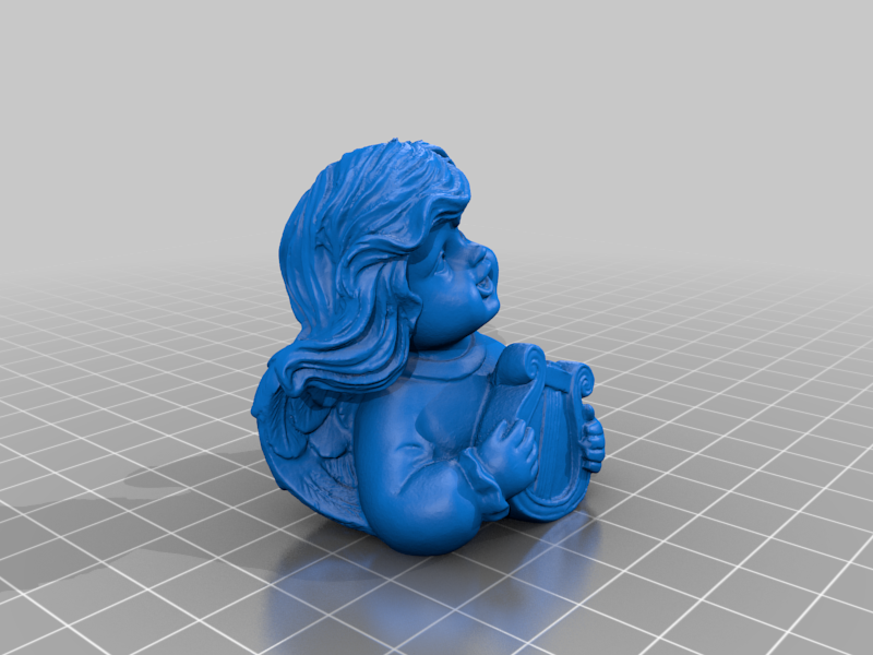 Angel with harp - 3D Scan