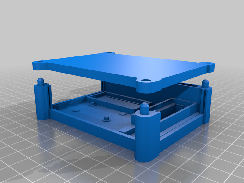 I2C-HAT Enclosure DIN RAIL WITH NANO NRF2401+ AND BUCKCONVERTER
