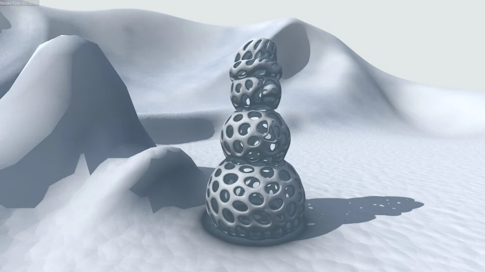 Voronoi Snowman