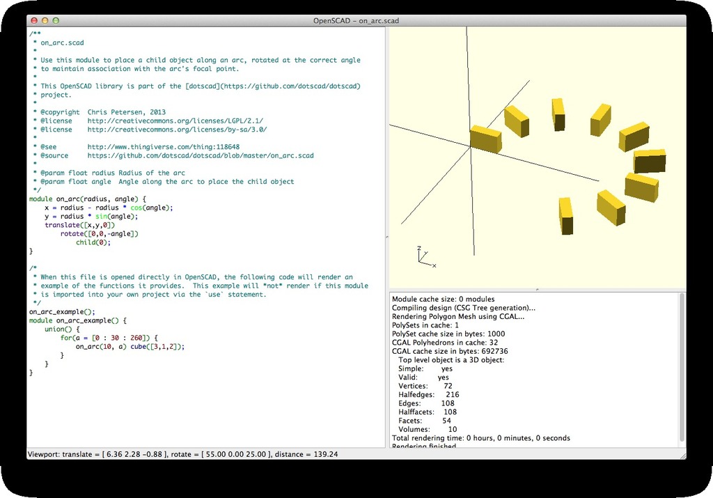 On_Arc OpenSCAD Library