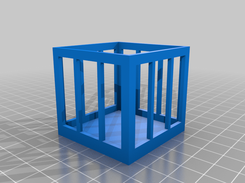 Cage for the "Tetris" 3D puzzle (21 pieces)