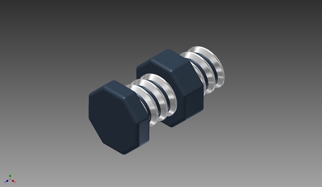 Large Threaded Bolt and Nut