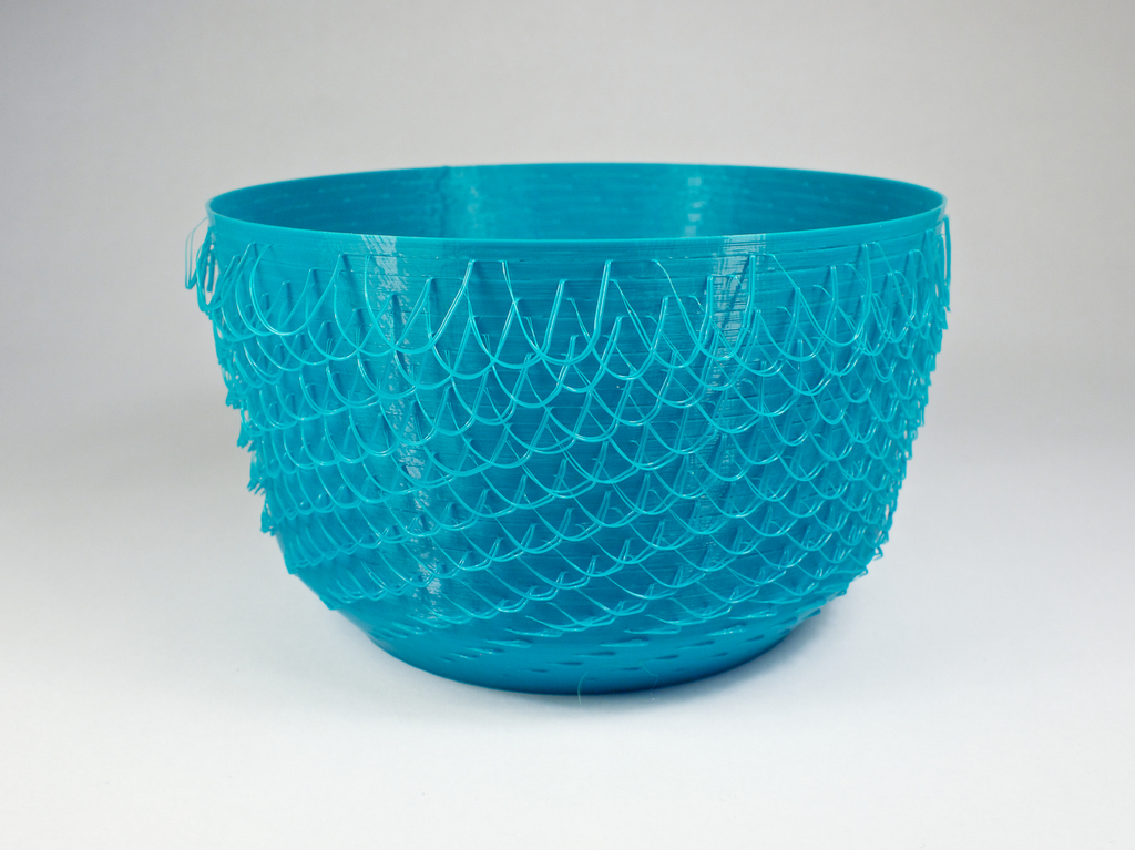 Hairy textured vase