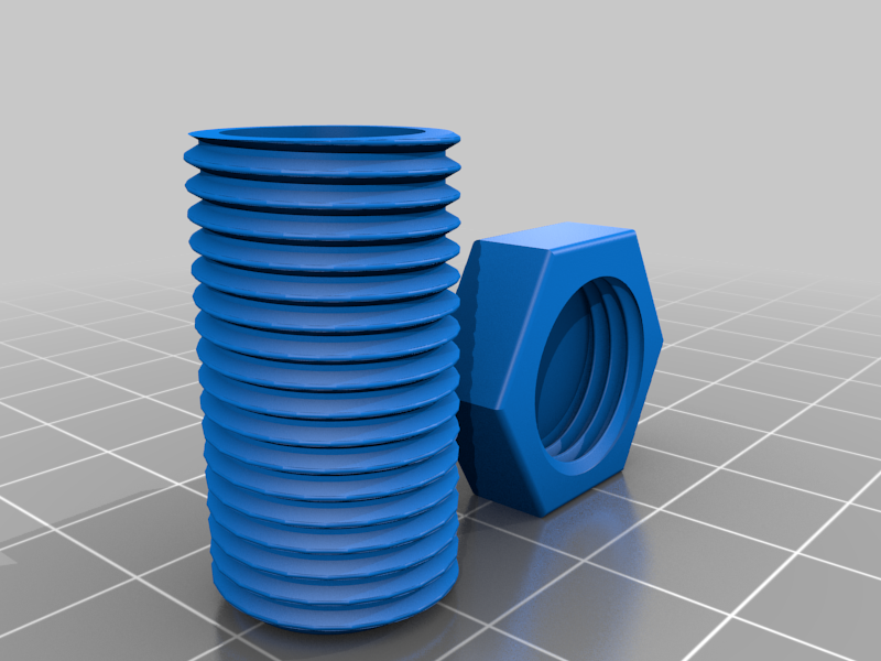 Secret screw with reverse threading