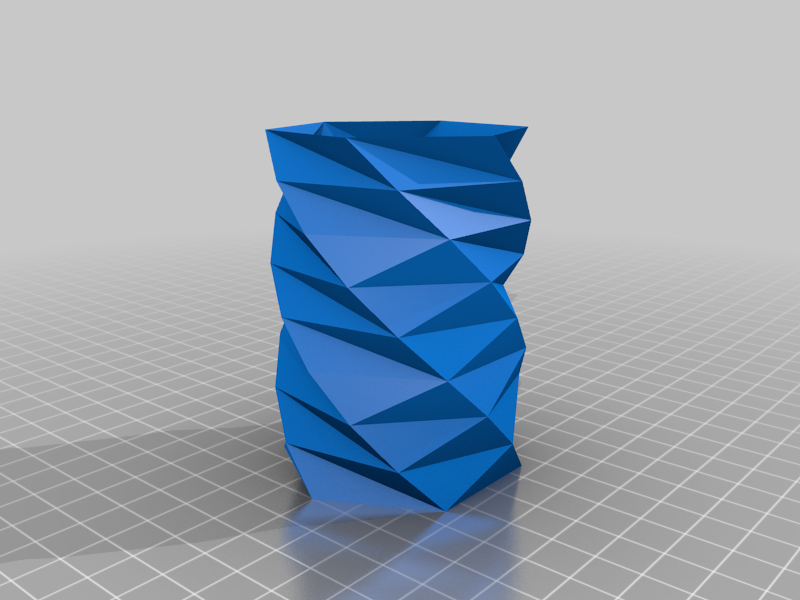 Rotated hexagonal vessel-vaso hexagonal rotado