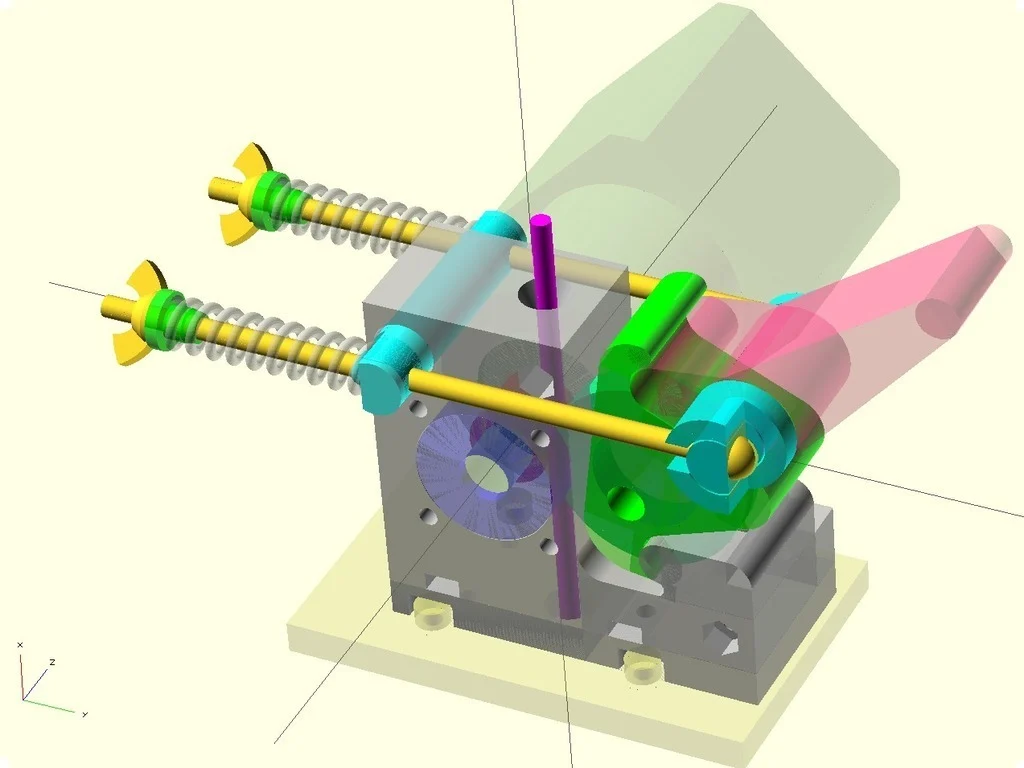 MiseryPusher: Geared Stepper filament pusher for MK5 extruder