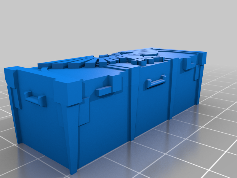 Wargame 40K ammo large size crate - 28mm