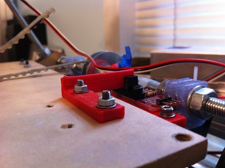 Printable opto-switch flags for Prusa build