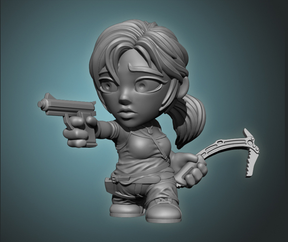 Lara Croft Toon Figurine