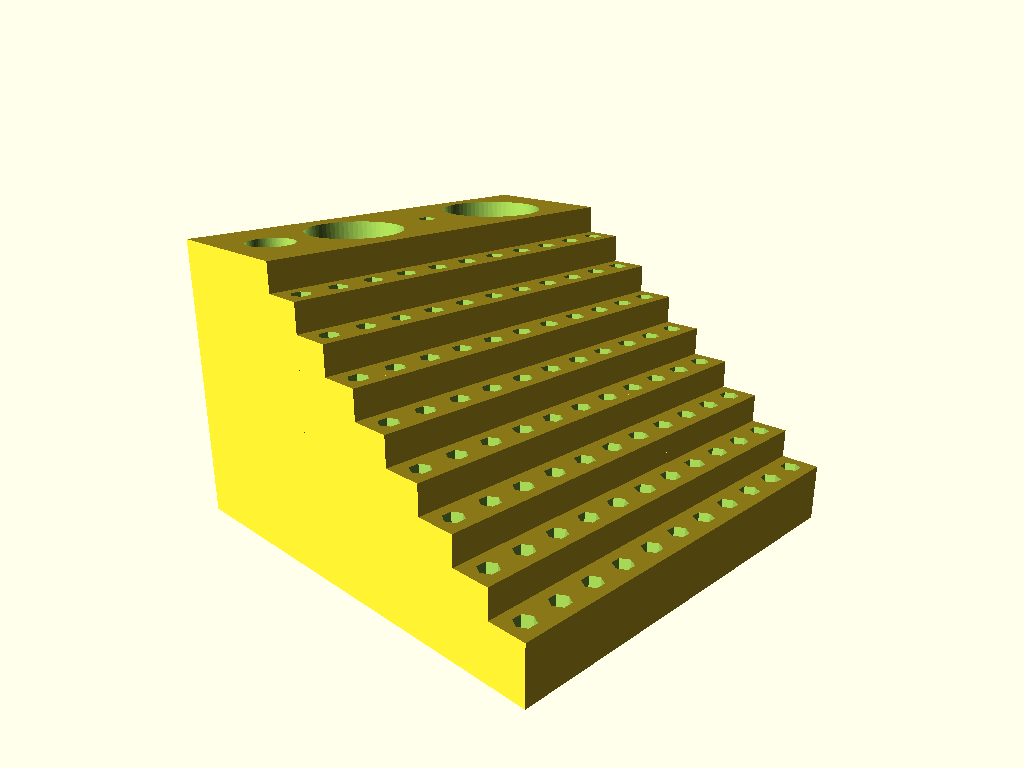 Parametric precision screwdriver hexbits box