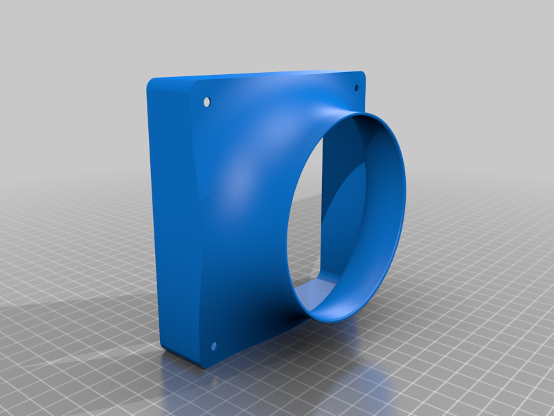 120mm Fan to 90mm Pipe Adaptor