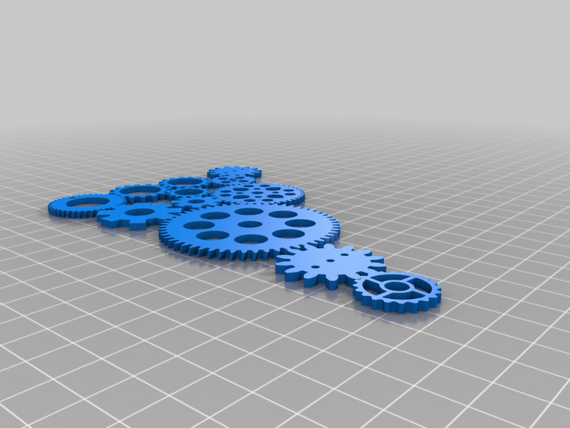 Gear collage Stencil