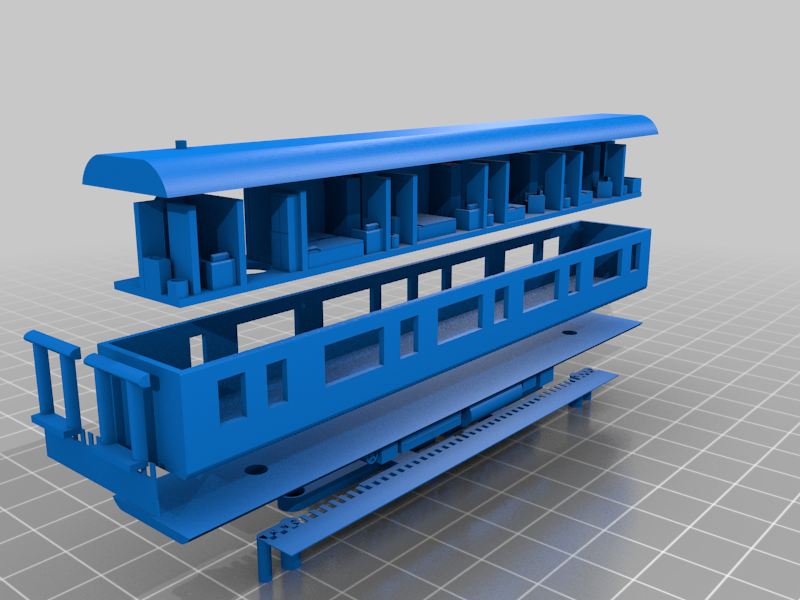 N scale South African Blue Train Deluxe Suite