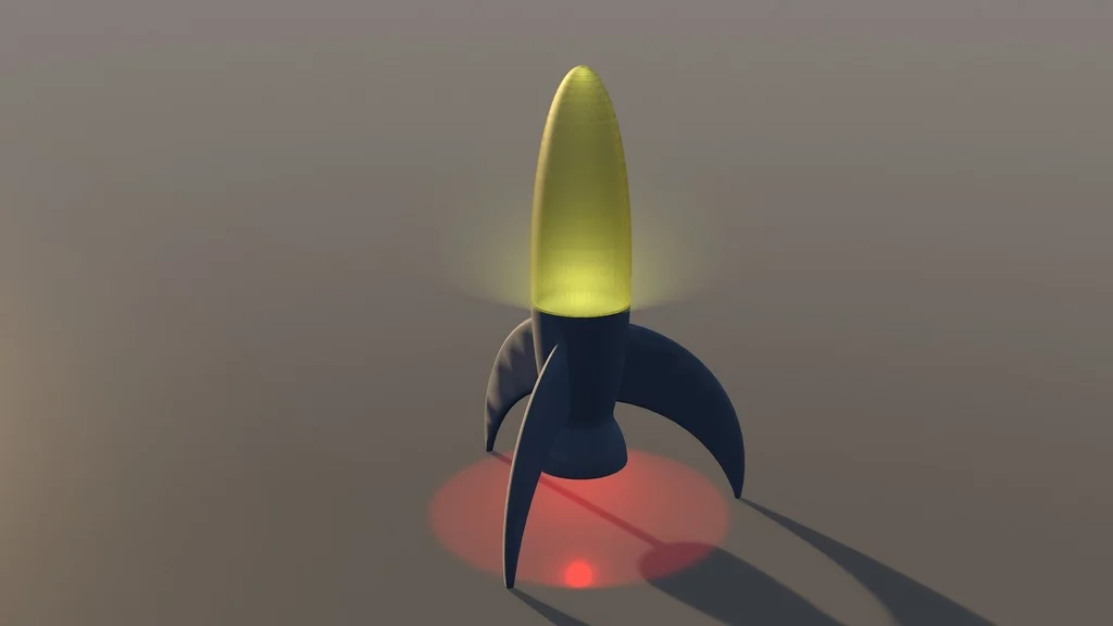 LED Rocket Lamp