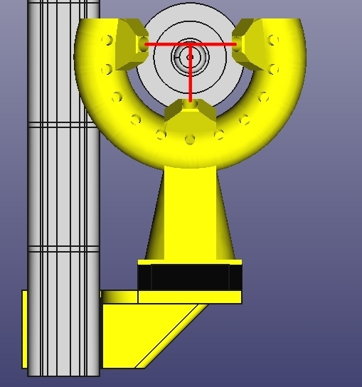 Fan duct/nozzle V6 for K8200 / 3Drag and frame mounting Clip