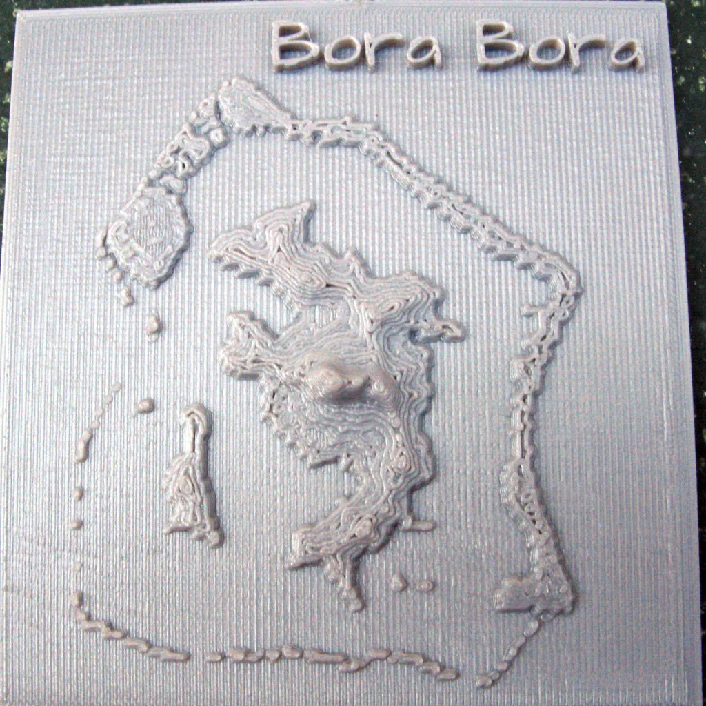 Relief Maps of Bora Bora