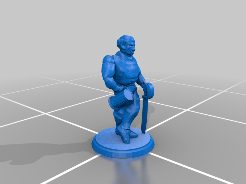 RPG mini - Human Elder Swordsman Male - Vistani