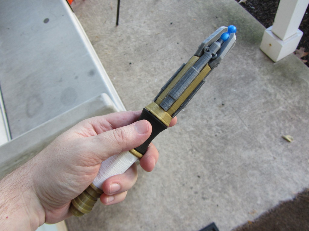 11th Doctor Sonic Screwdriver Redrawn