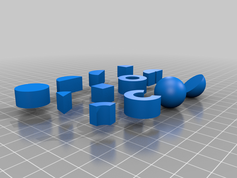 OpenSCAD - faster coding with shortcuts library and new primitives